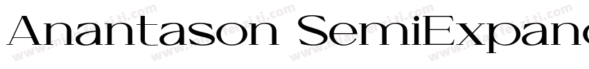 Anantason SemiExpanded Bold字体转换